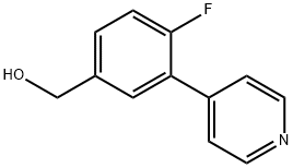 (4-Fluoro-3-(pyridin-4-yl)phenyl)methanol Structure