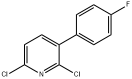 2,6-dichloro-3-(4-fluorophenyl)pyridine Structure