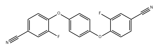 Benzonitrile, 4,4'-[1,4-phenylenebis(oxy)]bis[3-fluoro- Structure