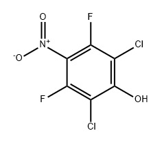 Phenol, 2,6-dichloro-3,5-difluoro-4-nitro- Structure