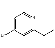 Pyridine, 4-bromo-2-methyl-6-(1-methylethyl)- Structure