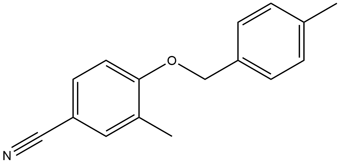 3-Methyl-4-[(4-methylphenyl)methoxy]benzonitrile Structure