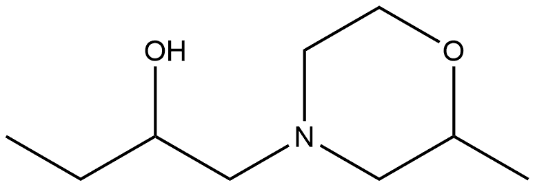 4-Morpholineethanol,α-ethyl-2-methyl- 구조식 이미지