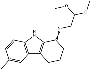 2,2-Dimethoxy-N-(2,3,4,9-tetrahydro-6-methyl-1H-carbazol-1-ylidene)ethanamine Structure