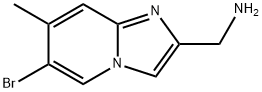 1-{6-bromo-7-methylimidazo[1,2-a]pyridin-2-yl}methanamine Structure