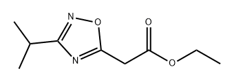 1,2,4-Oxadiazole-5-acetic acid, 3-(1-methylethyl)-, ethyl ester Structure