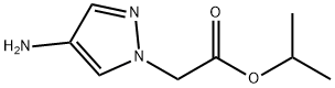 1H-Pyrazole-1-acetic acid, 4-amino-, 1-methylethyl ester Structure