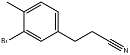 Benzenepropanenitrile, 3-bromo-4-methyl- Structure