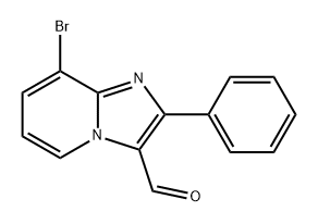 8-bromo-2-phenylimidazo[1,2-a]pyridine-3-carbaldehyde Structure