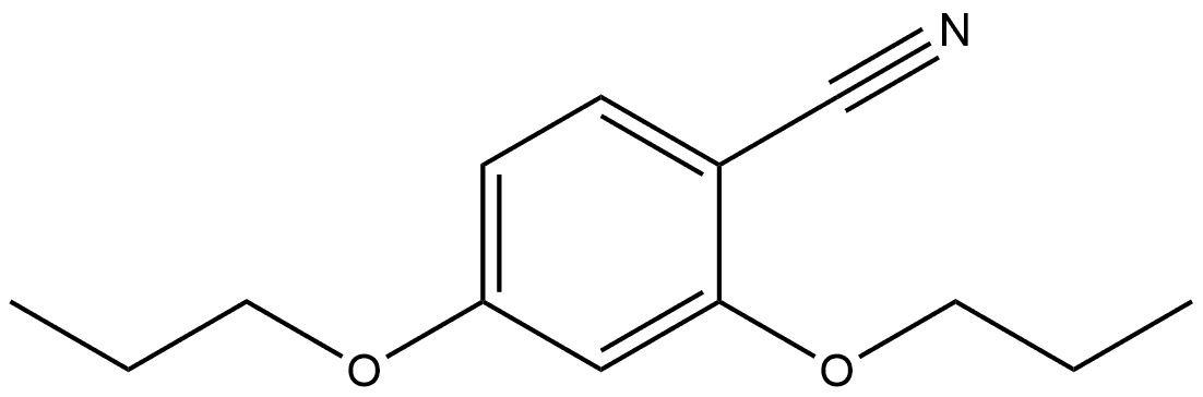 2,4-Dipropoxybenzonitrile Structure