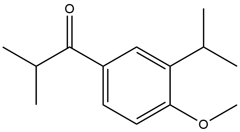 1-(3-isopropyl-4-methoxyphenyl)-2-methylpropan-1-one Structure