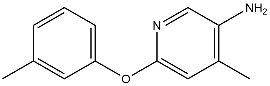 4-Methyl-6-(3-methylphenoxy)-3-pyridinamine Structure