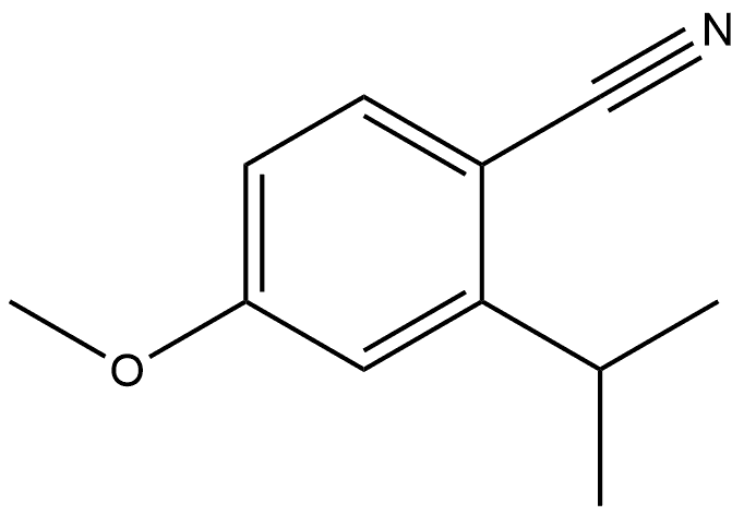 4-Methoxy-2-(1-methylethyl)benzonitrile Structure