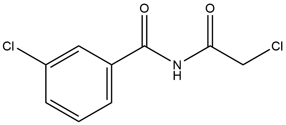 3-Chloro-N-(2-chloroacetyl)benzamide Structure