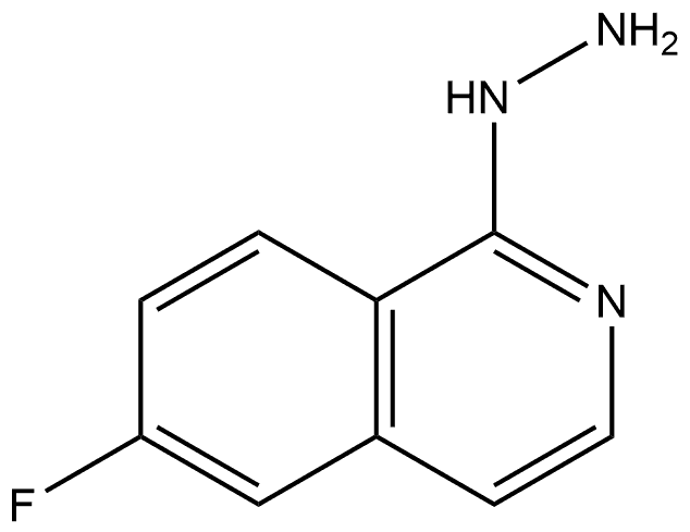 6-Fluoro-1-hydrazinylisoquinoline Structure