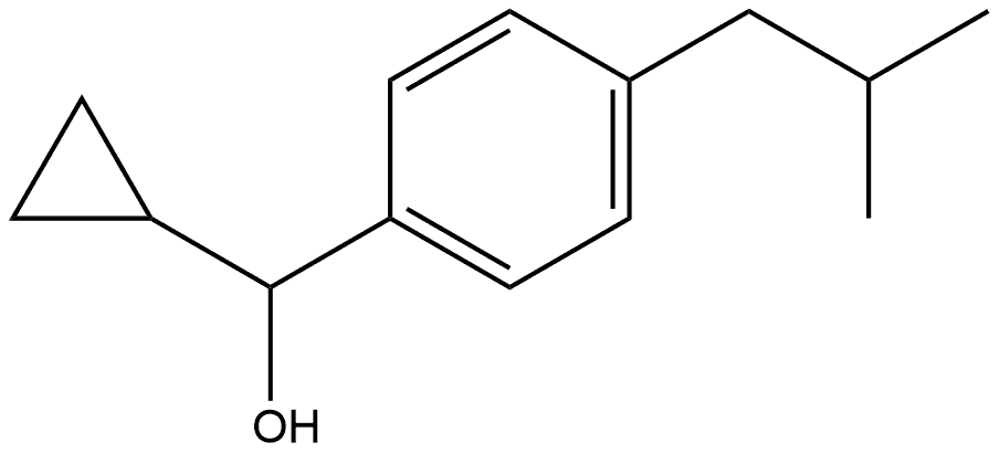 α-Cyclopropyl-4-(2-methylpropyl)benzenemethanol Structure