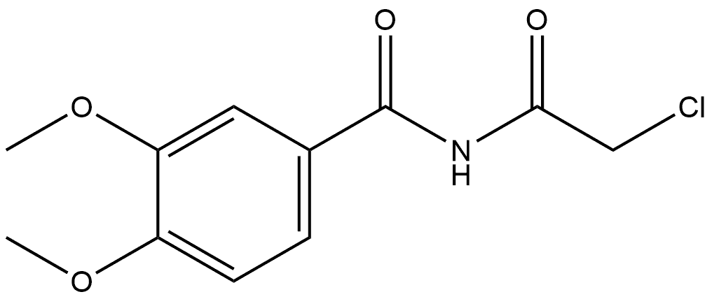 N-(2-Chloroacetyl)-3,4-dimethoxybenzamide Structure