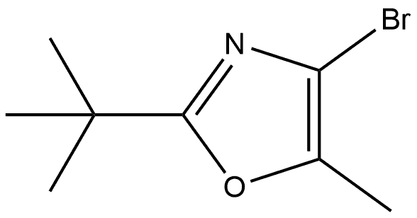 4-bromo-2-tert-butyl-5-methyl-1,3-oxazole Structure