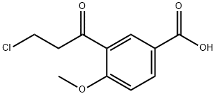 3-(3-Chloropropanoyl)-4-methoxybenzoic acid Structure