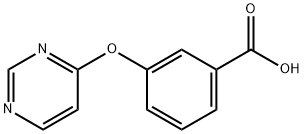 Benzoic acid, 3-(4-pyrimidinyloxy)- Structure