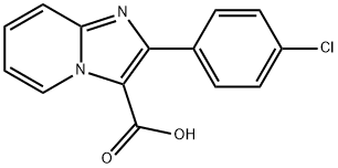 Imidazo[1,2-a]pyridine-3-carboxylic acid, 2-(4-chlorophenyl)- 구조식 이미지