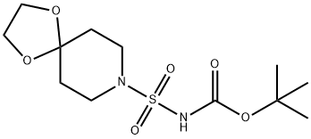 tert-Butyl N-{1,4-dioxa-8-azaspiro[4.5]decane-8-sulfonyl}carbamate Structure