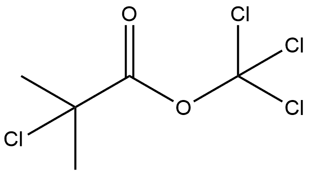 Trichloromethyl 2-chloro-2-methylpropanoate Structure