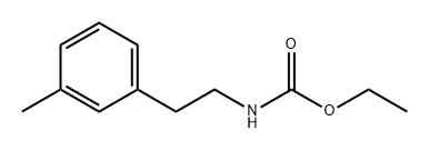 Carbamic acid, N-[2-(3-methylphenyl)ethyl]-, ethyl ester Structure