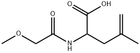 4-Pentenoic acid, 2-[(2-methoxyacetyl)amino]-4-methyl- 구조식 이미지