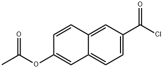 2-Naphthalenecarbonyl chloride, 6-(acetyloxy)- Structure