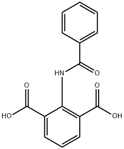 1,3-Benzenedicarboxylic acid, 2-(benzoylamino)- Structure