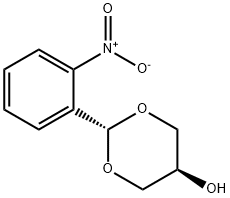 1,3-Dioxan-5-ol, 2-(2-nitrophenyl)-, trans- Structure