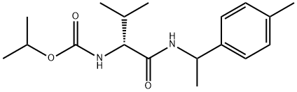 Carbamic acid, N-[(1R)-2-methyl-1-[[[1-(4-methylphenyl)ethyl]amino]carbonyl]propyl]-, 1-methylethyl ester Structure