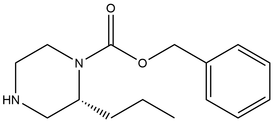 benzyl (2R)-2-propylpiperazine-1-carboxylate 구조식 이미지