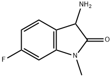 2H-Indol-2-one, 3-amino-6-fluoro-1,3-dihydro-1-methyl- Structure