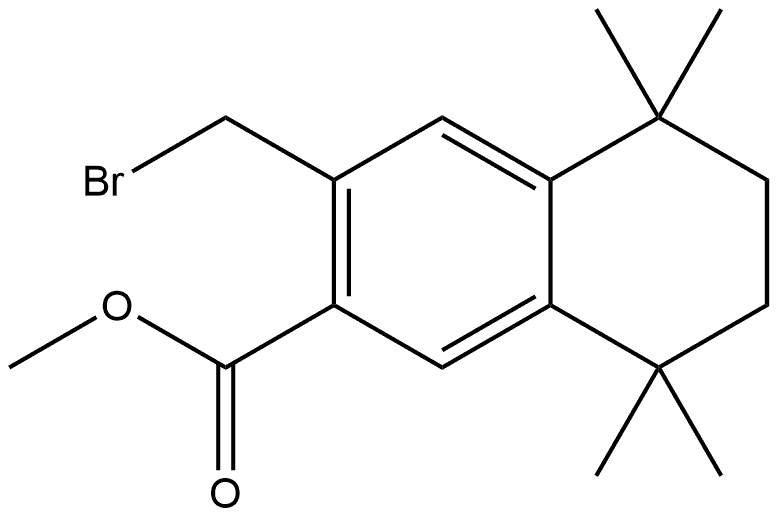 Methyl 3-(bromomethyl)-5,6,7,8-tetrahydro-5,5,8,8-tetramethyl-2-naphthalenecarboxylate Structure