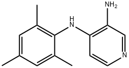 3,4-Pyridinediamine, N4-(2,4,6-trimethylphenyl)- Structure