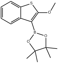 2-(2-Methoxybenzo[b]thiophen-3-yl)-4,4,5,5-tetramethyl-1,3,2-dioxaborolane Structure