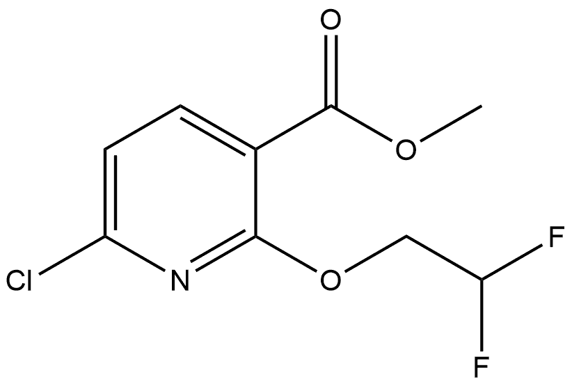 Methyl 6-chloro-2-(2,2-difluoroethoxy)-3-pyridinecarboxylate Structure