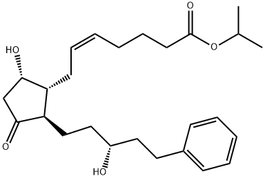 5-Heptenoic acid, 7-[(1R,2R,5S)-5-hydroxy-2-[(3R)-3-hydroxy-5-phenylpentyl]-3-oxocyclopentyl]-, 1-methylethyl ester, (5Z)- Structure