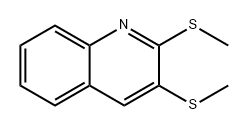 Quinoline, 2,3-bis(methylthio)- 구조식 이미지