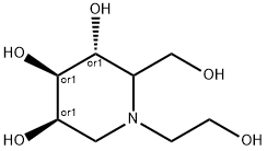 rel-(3R,4R,5R)-1-(2-Hydroxyethyl)-2-(hydroxymethyl)-3,4,5-piperidinetriol Structure