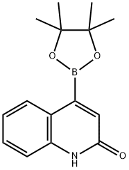 2(1H)-Quinolinone, 4-(4,4,5,5-tetramethyl-1,3,2-dioxaborolan-2-yl)- Structure