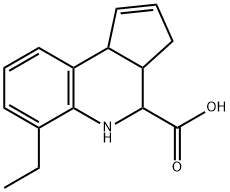 6-Ethyl-3a,4,5,9b-tetrahydro-3H-cyclopenta[c]quinoline-4-carboxylic acid Structure