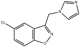 1,2-Benzisoxazole, 5-chloro-3-(1H-imidazol-1-ylmethyl)- Structure