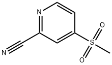 2-Pyridinecarbonitrile, 4-(methylsulfonyl)- Structure