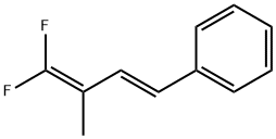 Benzene, [(1E)-4,4-difluoro-3-methyl-1,3-butadien-1-yl]- Structure