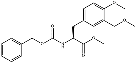 L-Tyrosine, 3-(methoxymethyl)-O-methyl-N-[(phenylmethoxy)carbonyl]-, methyl ester Structure