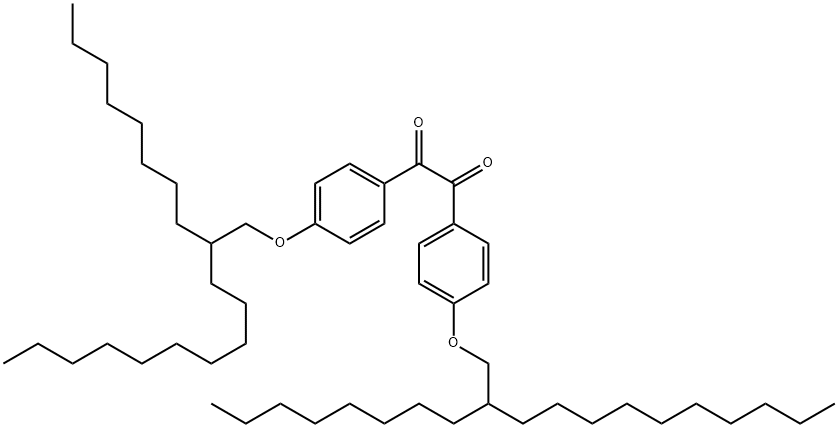 1,2-Ethanedione, 1,2-bis[4-[(2-octyldodecyl)oxy]phenyl]- 구조식 이미지