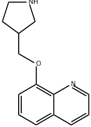 Quinoline, 8-(3-pyrrolidinylmethoxy)- Structure